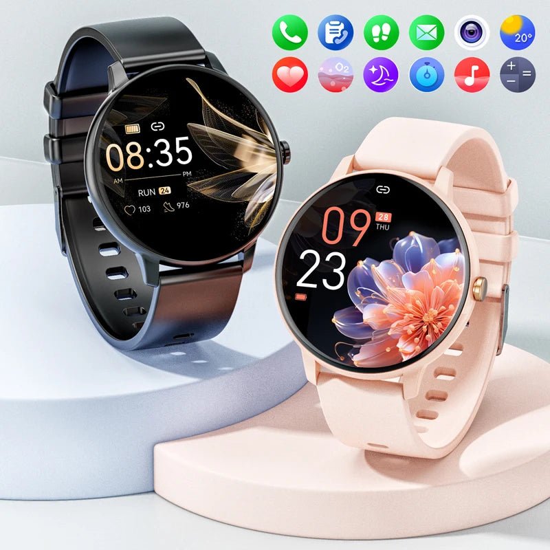Women's Smartwatch Bluetooth Call Health Monitor IP67 Waterproof