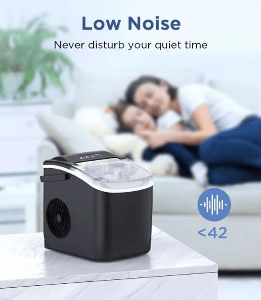 Portable Countertop Ice Maker Machine with Self-Cleaning, 26.5lbs/Day