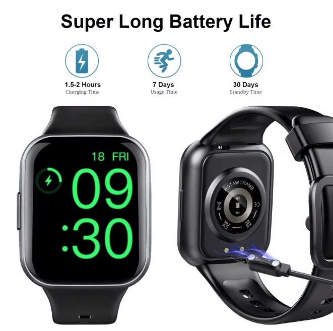 Smart Watch 1.69" HD Screen, 25 Sports Modes, Waterproof