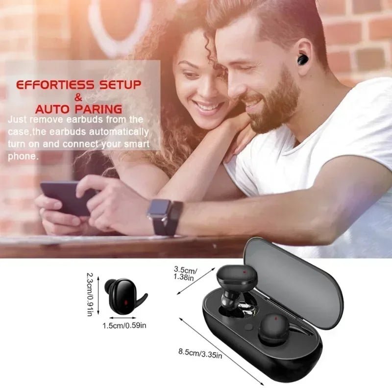 Y30 TWS Bluetooth 5.0 Wireless Stereo Earphones Earbuds In-ear Noise Reduction Waterproof Headphones With Charging Case