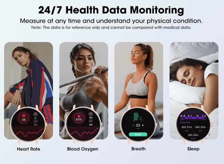 Men's / Women's Smartwatch Bluetooth Call Health Monitor IP67 Waterproof