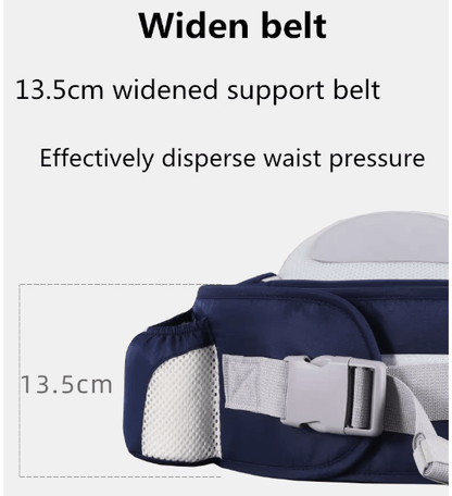 Ergonomic Waist Hip Seat Baby Carrier for Infant Toddler with Backpack Pockets