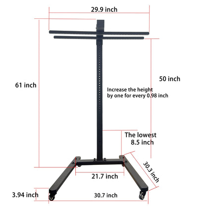 Horizontal  Rolling Stand for EXESAS Red Light Therapy Panels, Compatible only with EXESAS Panels. (Stand Only, Panel Sold Separately)